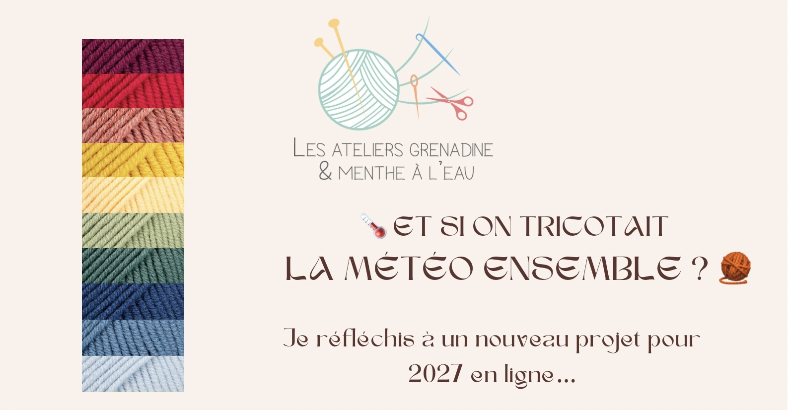 🌡️ Temperature Blanket 2027 : et si on tricotait la météo ensemble ?